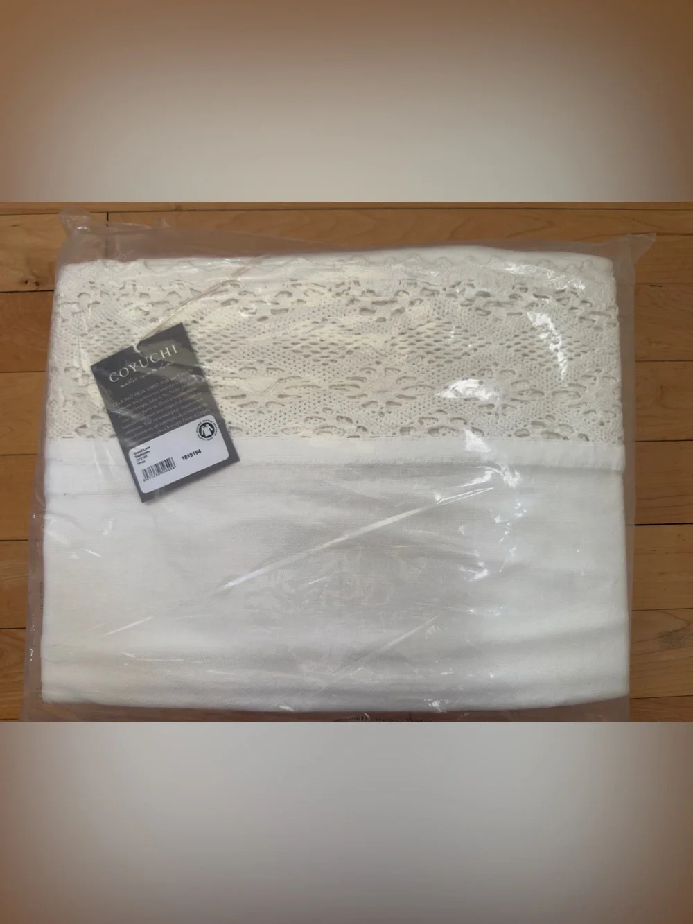 New w Tags! Rare! Coyuchi Organic Cotton Grand Lace Tablecoth